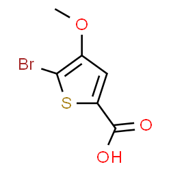 ChemSpider 2D Image | 5-Bromo-4-methoxy-2-thiophenecarboxylic acid | C6H5BrO3S