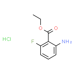 ChemSpider 2D Image | Ethyl 2-amino-6-fluorobenzoate hydrochloride (1:1) | C9H11ClFNO2