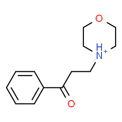ChemSpider 2D Image | 4-(3-Oxo-3-phenylpropyl)morpholin-4-ium | C13H18NO2