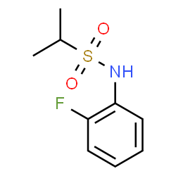 ChemSpider 2D Image | N-(2-Fluorophenyl)-2-propanesulfonamide | C9H12FNO2S