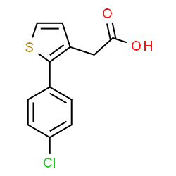ChemSpider 2D Image | [2-(4-Chlorophenyl)-3-thienyl]acetic acid | C12H9ClO2S