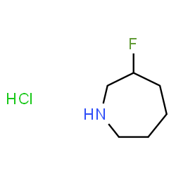 ChemSpider 2D Image | 3-fluoroazepane hydrochloride | C6H13ClFN