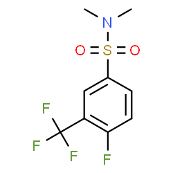 ChemSpider 2D Image | 4-Fluoro-N,N-dimethyl-3-(trifluoromethyl)benzenesulfonamide | C9H9F4NO2S