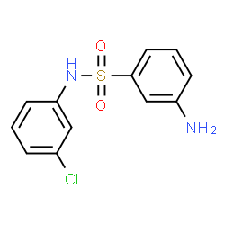 ChemSpider 2D Image | 3-Amino-N-(3-chlorophenyl)benzenesulfonamide | C12H11ClN2O2S