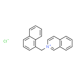 ChemSpider 2D Image | 2-(1-Naphthylmethyl)isoquinolinium chloride | C20H16ClN