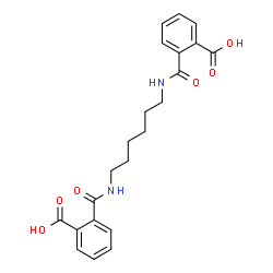 ChemSpider 2D Image | 2,2'-(1,6-Hexanediyldicarbamoyl)dibenzoic acid | C22H24N2O6