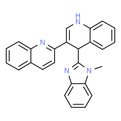 ChemSpider 2D Image | 4'-(1-Methyl-1H-benzimidazol-2-yl)-1',4'-dihydro-2,3'-biquinoline | C26H20N4