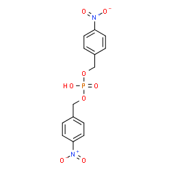 ChemSpider 2D Image | Bis(4-nitrobenzyl) hydrogen phosphate | C14H13N2O8P