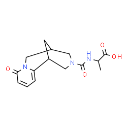 ChemSpider 2D Image | N-[(6-Oxo-7,11-diazatricyclo[7.3.1.0~2,7~]trideca-2,4-dien-11-yl)carbonyl]alanine | C15H19N3O4