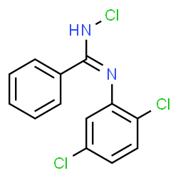 ChemSpider 2D Image | N-Chloro-N'-(2,5-dichlorophenyl)benzenecarboximidamide | C13H9Cl3N2