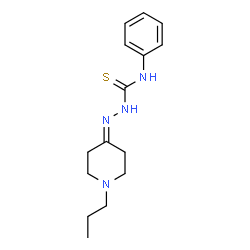 ChemSpider 2D Image | N-Phenyl-2-(1-propyl-4-piperidinylidene)hydrazinecarbothioamide | C15H22N4S