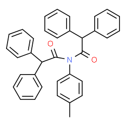 ChemSpider 2D Image | N-(Diphenylacetyl)-N-(4-methylphenyl)-2,2-diphenylacetamide | C35H29NO2