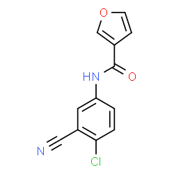 ChemSpider 2D Image | N-(4-Chloro-3-cyanophenyl)-3-furamide | C12H7ClN2O2