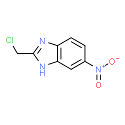 ChemSpider 2D Image | 2-(Chloromethyl)-5-nitro-1H-benzimidazole | C8H6ClN3O2