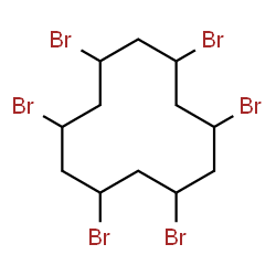 ChemSpider 2D Image | 1,3,5,7,9,11-Hexabromocyclododecane | C12H18Br6