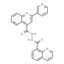 ChemSpider 2D Image | 2-(3-Pyridinyl)-N'-(8-quinolinylcarbonyl)-4-quinolinecarbohydrazide | C25H17N5O2