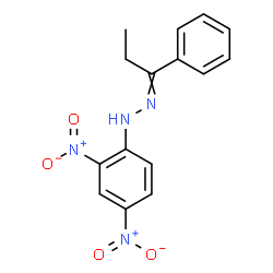 ChemSpider 2D Image | 1-(2,4-Dinitrophenyl)-2-(1-phenylpropylidene)hydrazine | C15H14N4O4