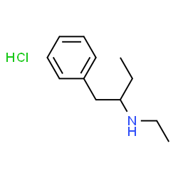 ChemSpider 2D Image | N-Ethyl-1-phenyl-2-butanamine hydrochloride (1:1) | C12H20ClN