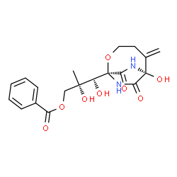 ChemSpider 2D Image | Bicyclomycin Benzoate | C19H22N2O8