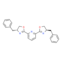 ChemSpider 2D Image | 2,6-Bis((R)-4-benzyl-4,5-dihydrooxazol-2-yl)pyridine | C25H23N3O2