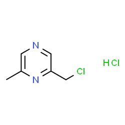 ChemSpider 2D Image | 2-(Chloromethyl)-6-methylpyrazine hydrochloride | C6H8Cl2N2