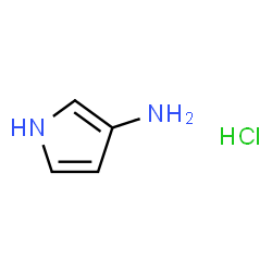 ChemSpider 2D Image | 1H-Pyrrol-3-amine hydrochloride | C4H7ClN2