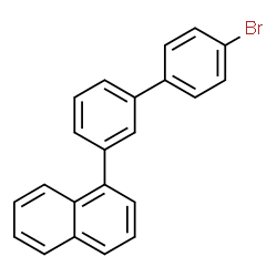 ChemSpider 2D Image | 4'-Bromo-3-(1-naphthyl)biphenyl | C22H15Br
