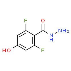 ChemSpider 2D Image | 2,6-Difluoro-4-hydroxybenzohydrazide | C7H6F2N2O2