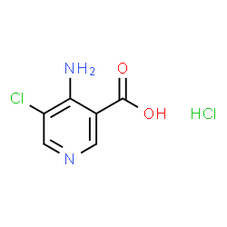 ChemSpider 2D Image | 4-Amino-5-chloronicotinic acid hydrochloride (1:1) | C6H6Cl2N2O2