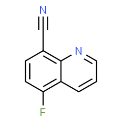 ChemSpider 2D Image | 5-Fluoro-8-quinolinecarbonitrile | C10H5FN2