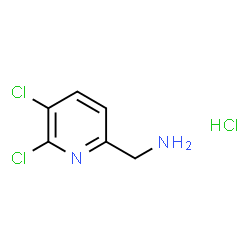 ChemSpider 2D Image | 1-(5,6-Dichloro-2-pyridinyl)methanamine hydrochloride (1:1) | C6H7Cl3N2