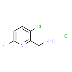 ChemSpider 2D Image | 1-(3,6-Dichloro-2-pyridinyl)methanamine hydrochloride (1:1) | C6H7Cl3N2