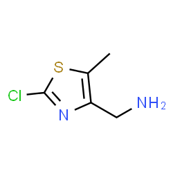 ChemSpider 2D Image | (2-Chloro-5-methylthiazol-4-yl)methanamine | C5H7ClN2S
