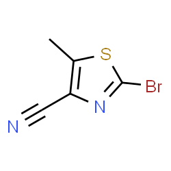 ChemSpider 2D Image | 2-Bromo-5-methylthiazole-4-carbonitrile | C5H3BrN2S