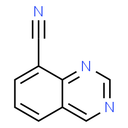 ChemSpider 2D Image | 8-Quinazolinecarbonitrile | C9H5N3