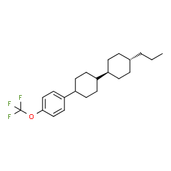 ChemSpider 2D Image | (1s,4r)-4-Propyl-4'-[4-(trifluoromethoxy)phenyl]-1,1'-bi(cyclohexyl) | C22H31F3O