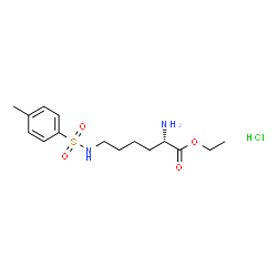 ChemSpider 2D Image | Ethyl N~6~-[(4-methylphenyl)sulfonyl]-L-lysinate hydrochloride (1:1) | C15H25ClN2O4S