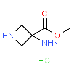 ChemSpider 2D Image | Methyl 3-amino-3-azetidinecarboxylate hydrochloride (1:1) | C5H11ClN2O2