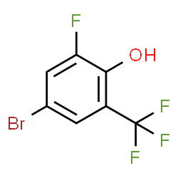 ChemSpider 2D Image | 4-Bromo-2-fluoro-6-(trifluoromethyl)phenol | C7H3BrF4O