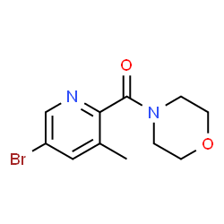 ChemSpider 2D Image | 4-(5-BROMO-3-METHYLPYRIDINE-2-CARBONYL)MORPHOLINE | C11H13BrN2O2