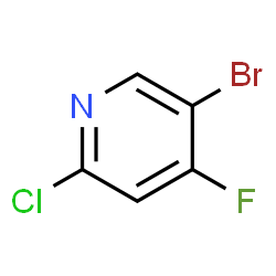 ChemSpider 2D Image | 5-Bromo-2-chloro-4-fluoropyridine | C5H2BrClFN