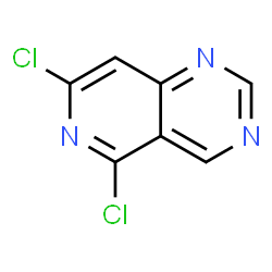 ChemSpider 2D Image | 5,7-Dichloropyrido[4,3-d]pyrimidine | C7H3Cl2N3