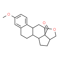 ChemSpider 2D Image | (13aR)-9-Methoxy-3a,4,5,5a,5b,6,7,11b,12,13-decahydro-3H-naphtho[2',1':4,5]indeno[1,7a-c]furan-1-one | C20H24O3