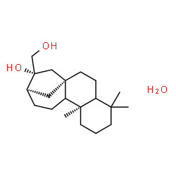 ChemSpider 2D Image | (5xi,8alpha,9xi,10alpha,13alpha,16beta)-Kaurane-16,17-diol hydrate (1:1) | C20H36O3
