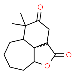 ChemSpider 2D Image | (3aS)-7,7-Dimethyloctahydrobenzo[2,3]cyclohepta[1,2-b]furan-2,6(3H,7H)-dione | C15H22O3