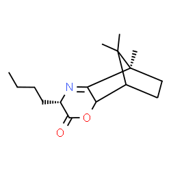ChemSpider 2D Image | (5S,8R)-5-Butyl-8,11,11-trimethyl-3-oxa-6-azatricyclo[6.2.1.0~2,7~]undec-6-en-4-one | C16H25NO2