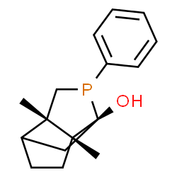 ChemSpider 2D Image | (3S,6S,7R)-6,7-Dimethyl-4-phenyl-4-phosphatricyclo[4.3.0.0~3,7~]nonan-3-ol | C16H21OP