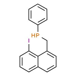 ChemSpider 2D Image | [(8-Iodo-1-naphthyl)methyl](phenyl)phosphine | C17H14IP
