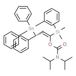 ChemSpider 2D Image | (1E,3R)-3-Phenyl-1-(trimethylsilyl)-3-(triphenylstannyl)-1-propen-1-yl diisopropylcarbamate | C37H45NO2SiSn