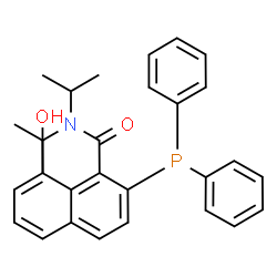 ChemSpider 2D Image | 2-(Diphenylphosphino)-8-hydroxy-N,N-diisopropyl-1-naphthamide | C29H30NO2P
